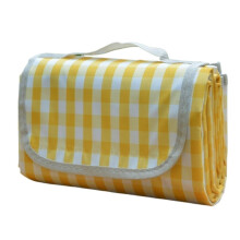 WaterResistant Thick and Lightweight Outdoor Picnic Mat 140x150cm Yellow For Camping and Hiking
