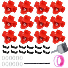 12 Pcs For Chicken Feeders Non Leak Water Supply Kit Outdoor Poultry Watering System Durable Plastic