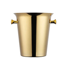 Stainless Steel Ice Bucket 5L DoubleWall Insulated Wine and Beer Cooler for Indoor Outdoor Parties