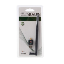 WiFi Adapter 802.11ac Wireless USB Network Card For Desktop PC Black LAN Card