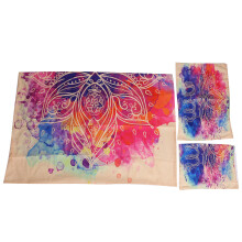 Décoration en tapisserie éthique, confortable et durable, design exquis et unique, ensemble de housse de couette style bohème, serviette de plage