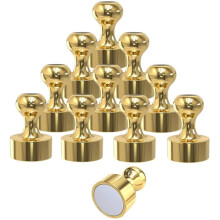 Goldene Metallmagnete, Edelstahlgehäuse, starke Whiteboard-Magnete, Neodym-Material, Organizer für magnetische Oberflächen, vielseitig einsetzbar,