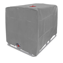 Funda para contenedor IBC, funda protectora impermeable para todo tipo de clima de tela Oxford 420D para tanque de agua exterior de 1000 L, cierre de