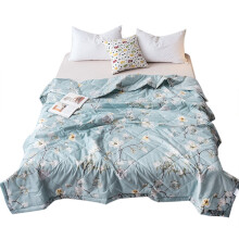Pościel z mikrofibry w kwiaty, elegancki, dwustronny wzór do łóżka typu queen size, miękka i oddychająca, lekka pościel z mikrofibry, idealna