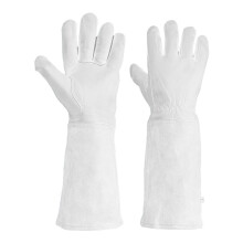 Verstärkte Schutzhandschuhe, professionelle Gartenhandschuhe für den ganzjährigen Einsatz aus atmungsaktivem Leder