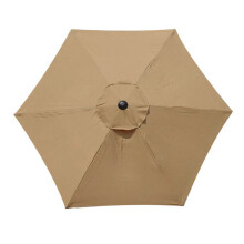 Windbestendig 8 Niveau Achtertuin Paraplu 2M Diameter 6-Khaki