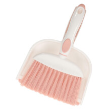 Mini Broom and Dustpan Set with Ergonomic Grip for Desk Car Pet Hair and MultiSurface Cleaning
