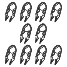Opvouwbare kleerhanger met antislipclips Reiswasdroogrek-Zwart