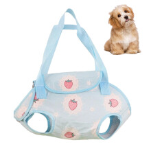 Cat Carrier Bag Adjustable Portable Foldable Tote Pouch Sling For Camping Hiking Motorcycle Travel Blue