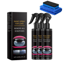 Car Scratch Spray 3pcs with Nano Remover, Instant Gloss Ceramic Coating, Waterproof UV Protection