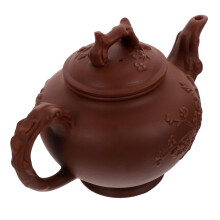 Vintage Handmade Kung Fu Teapot Heat Resistant Chinese Tea Pot with Ergonomic Grip for Safe Brewing