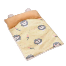 Cooling Mat For Dogs And Cats, Portable Ice Mat With Pillow, Indoor Outdoor Pet Bed Crate Kennel Car, Size S Little Lion