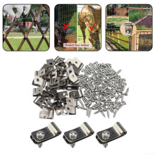 304 Stainless Steel Wire Clamp for Fencing Secure ScrewOn Mesh Clips RustResistant 200pcs