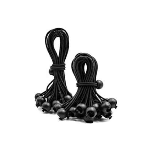 Ελαστικό κορδόνι Bungee Balls, στιβαρό δέσιμο με ιμάντα για μουσαμά, ανθεκτικά