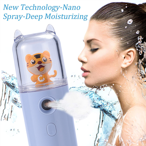 Φορητός ατμομάγειρας προσώπου Nano, μίνι σχέδιο χαριτωμένου κοριτσιού με 2