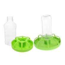 2 Sets Large Capacity Quail Feeder Poultry Food Dispenser for Chicks Pigeons Quails and Birds