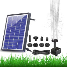 Zonne-waterparadijs, fonteinpomp op zonne-energie met veiligheidsfilter, waterornament op zonne-energie voor buiten, geschikt voor vogelbad, aquarium