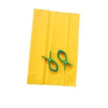 Electrical Insulating Blanket 0.4KV Voltage Protection Mat with Clips Yellow 80x100cm