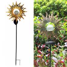 Solar-Gartenfackel, Flammenmuster aus Metall, langlebig, für Garten, Terrasse und Rasen