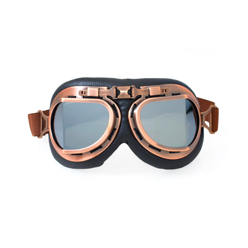 Motorcycle Goggles Vintage Aviator Style With 100% Uv Protection And Antifog Lens For Men Women 9119770661159