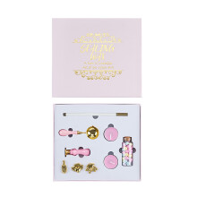 Wood Handle Seal Stamp Set With Seal Beads-Pink 9 piece set