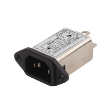 IEC Power Filter CW1D03AT CW1D06AT CW1D10AT for Low Noise EMI Filtering