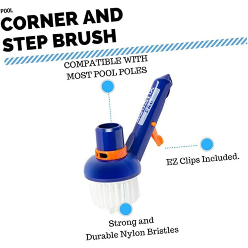 Swimming Pool Vacuum Head with Durable Brush for Easy Corner and Tile Cleaning Replacement 2