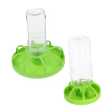 Quail Chicken Food Feeder 2 Sets Included, Food Dispenser, Water Container, Compatible With Pigeon