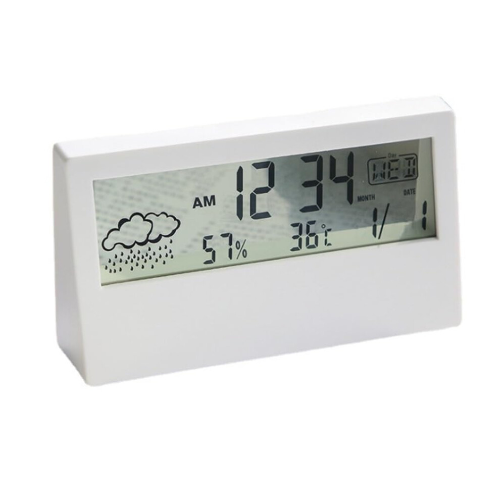 Digital Clock With Temperature And Humidity Display Multifunctional Weather Station Alarm 9119770662125