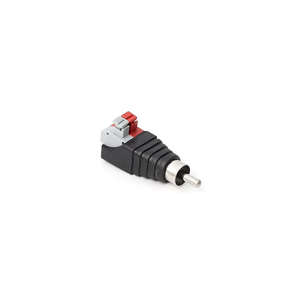 Speaker Wire A/V Cable To Audio Male Connector Adapter Jack Press Terminal 9119770661999