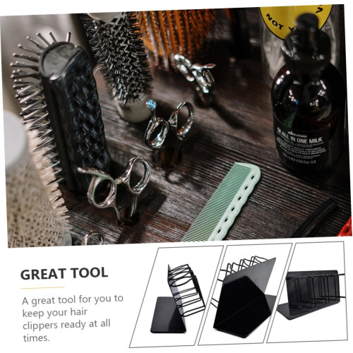 Hair Clipper Holder Wall Mounted Barber Tool Organizer SpaceSaving MultiTool Storage Rack 2