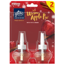 2 x Glade Electric Plug In Refill 20ml - Warm Apple Pie