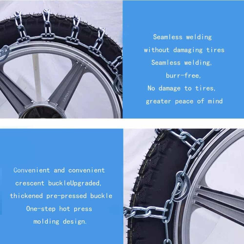 Motorcycle Snow Chains for Ducati Multistrada V2 S, Enhanced AntiSlip Grip, Quick Install, 2PCS 1
