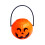 Κουβάς με γλυκά για το Halloween για κέρασμα ή φάρσα, πορτοκαλί διακόσμηση με φορητό 1