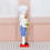 Handcrafted Wooden Christmas Nutcrackers Chefs Statue With Blue 7