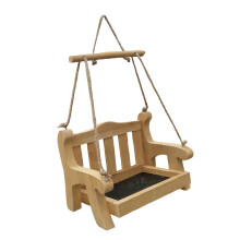 Intelligent Hanging Pet Feeders Garden Chair Hanging-Wood color