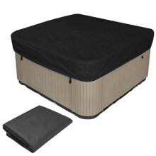 Waterproof Hot Tub Cover with AllSeason Outdoor Spa Protection and UVResistant Secure Fit