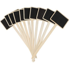 Decorative Signs Place Cards For Wedding Party Table Decoration, Creative Blackboard Nursery Plant Label With Easy To Write On Surface, Wooden Gardeni