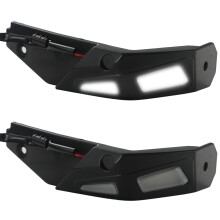 Motorcycle Handguards with LED Light Aluminum Wind Deflector for CanAm Ryker 600 900 Rally Sport