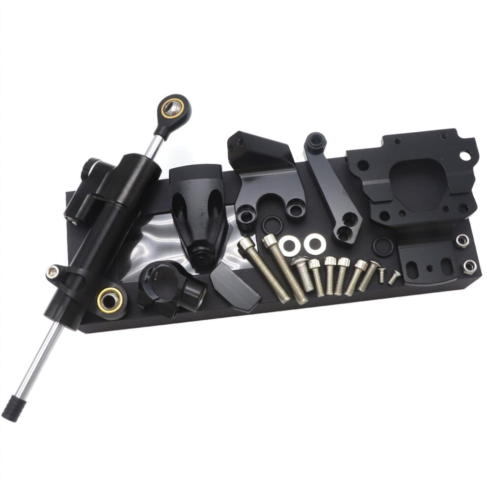 Motorcycle Steering Damper Stabilizer For Kawasaki Z650 20172019 Adjustable Aluminum Mount Kit 9001264904364