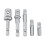 Durable Impact Sockets Adapter Set, Chamfered Edges Conversion Tools For Electric Screw Driver, 5Pcs Weatherproof Coating, High Torque Applications 1