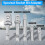 Durable Impact Sockets Adapter Set, Chamfered Edges Conversion Tools For Electric Screw Driver, 5Pcs Weatherproof Coating, High Torque Applications 2