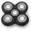 Ηλεκτρική Κεφαλή 7D με Πλωτή Επαφή, Λεπίδες Αντικατάστασης Universal για Βέλτιστη 8