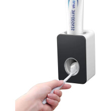 Automatischer Zahnpastaspender, freihändiger, wandmontierter Zahnpasta-Quetscher für Familie und Kinder (lebensmittelechter Kunststoff, anpassbares