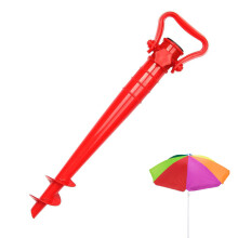 Support de parasol de plage, ancrage durable pour le sable, facile à utiliser pour terrasse ou plage, design amélioré à 5 spirales