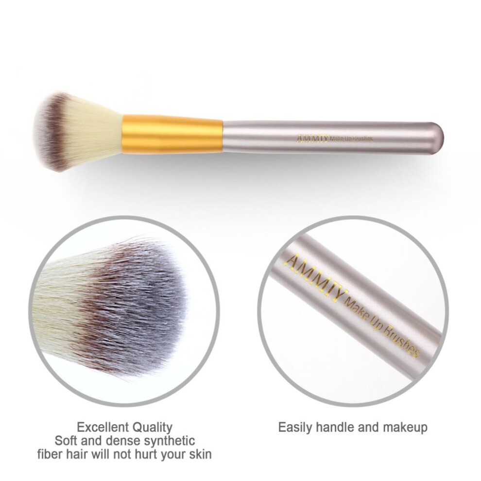 Professional Makeup Brush Set, Synthetic Kabuki Brush Set, Includes Various Brushes For Different Makeup Functions With A Foldable Pu Leather Bag,