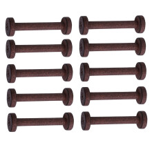 10Pcs Wood Thread Spools Thread Bobbins Embroidery Thread-brown