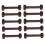 10Pcs Wood Thread Spools Thread Bobbins Embroidery Thread-brown 1