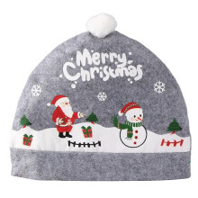 Multipurpose Elegant Designs Christmas Hat Stylish and-Gray