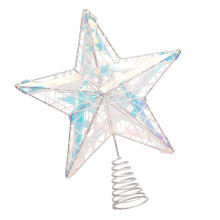 Festival Glitters Star Ornament Portable-white line ribbon